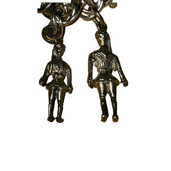 Vintage Monet Charm Bracelet With 11 Charms 800  Sterling 925 Silver 7" Marked - Picture 14 of 16